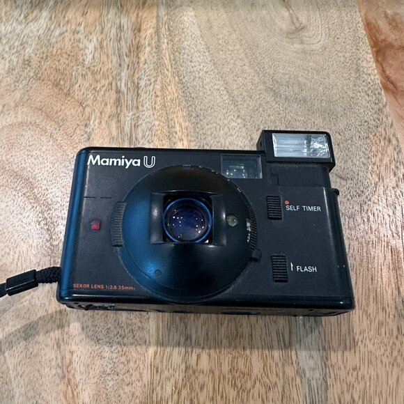 Mamiya U 35mm Point & Shoot Film Camera f/2.8 Lens Black Untested - Picture 12 of 14